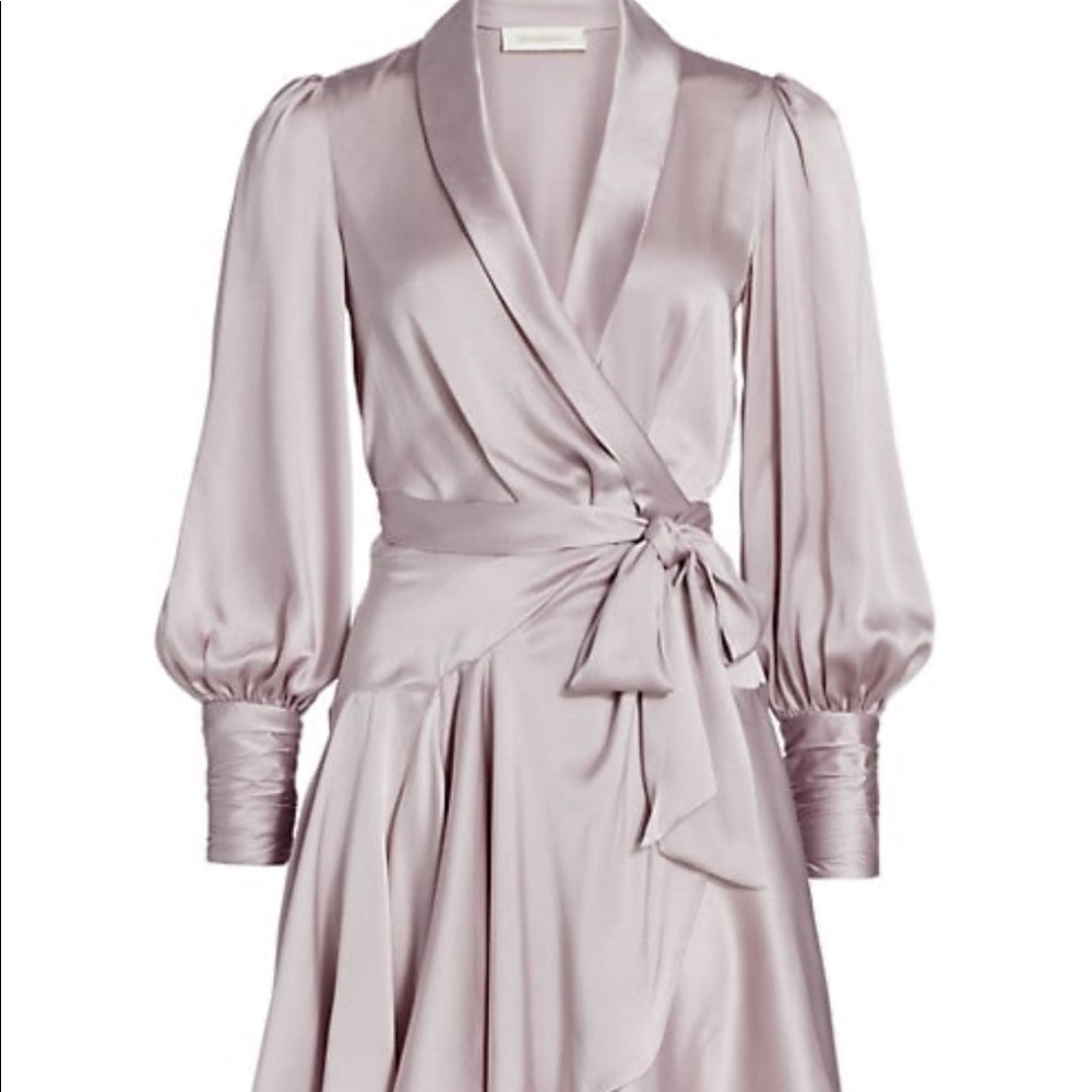 Zimmerman silk wrap dress